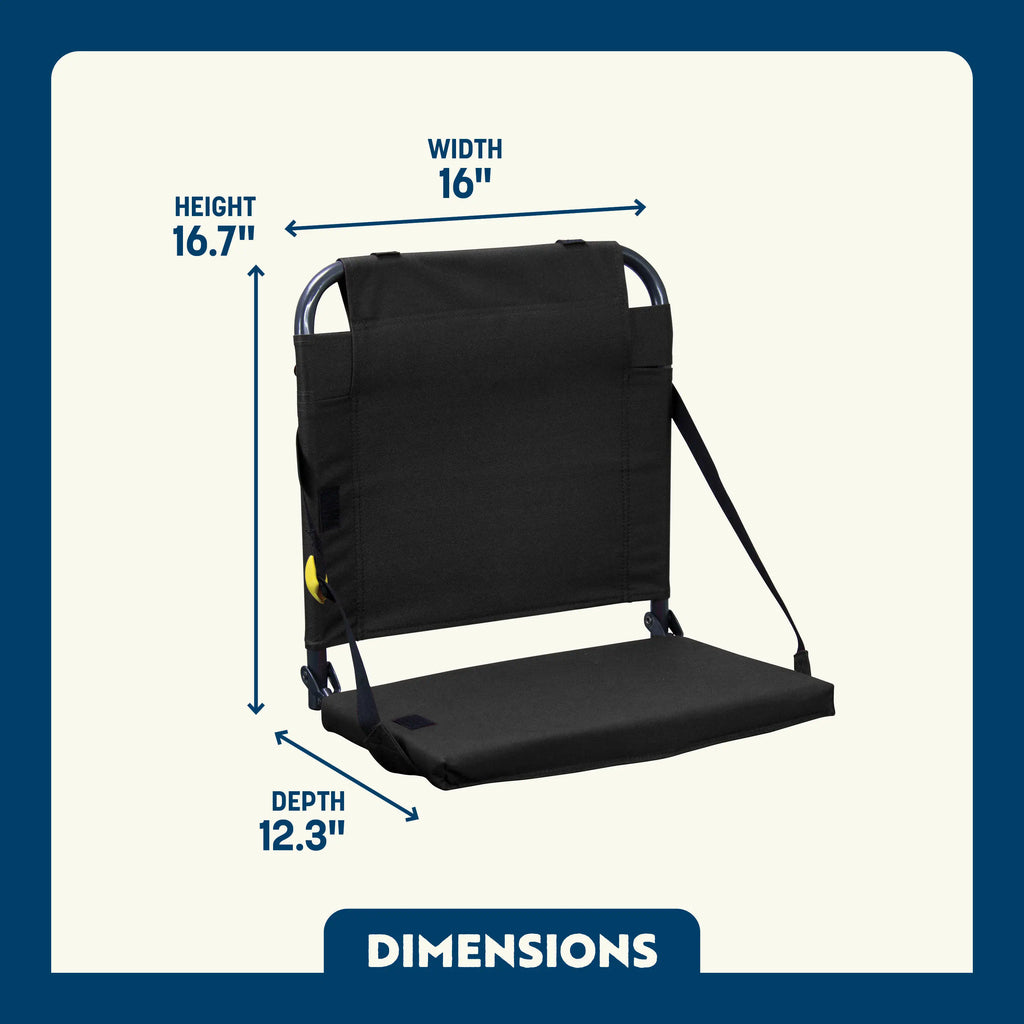 Secure-Hook BleacherBack - Choice 696 - Ergonomic Portable Stadium Seat for Sports Events Detail