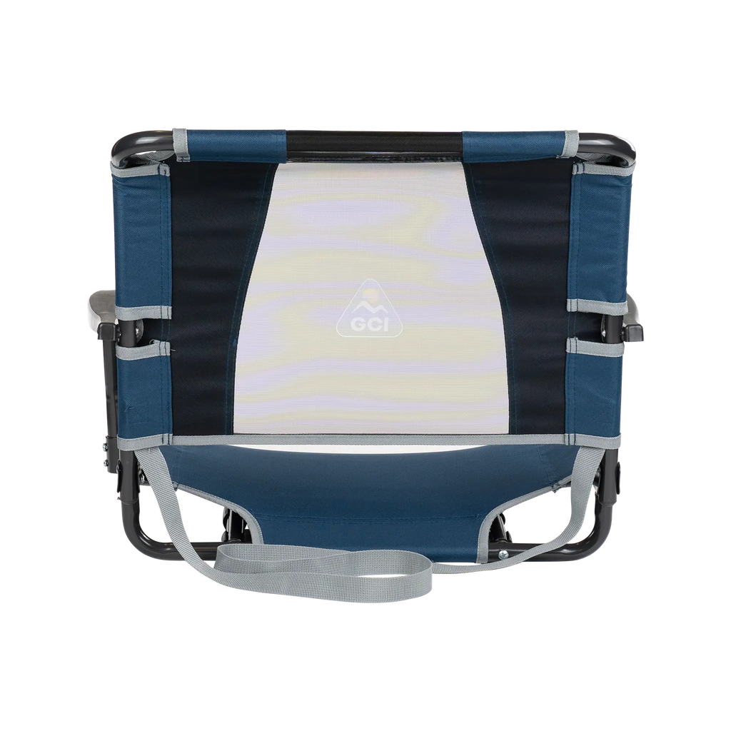 Ultra-Lightweight Big Comfort Stadium Chair with Armrests - Choice 465 - Bleacher-Friendly Stadium Chair with Back Support Detail