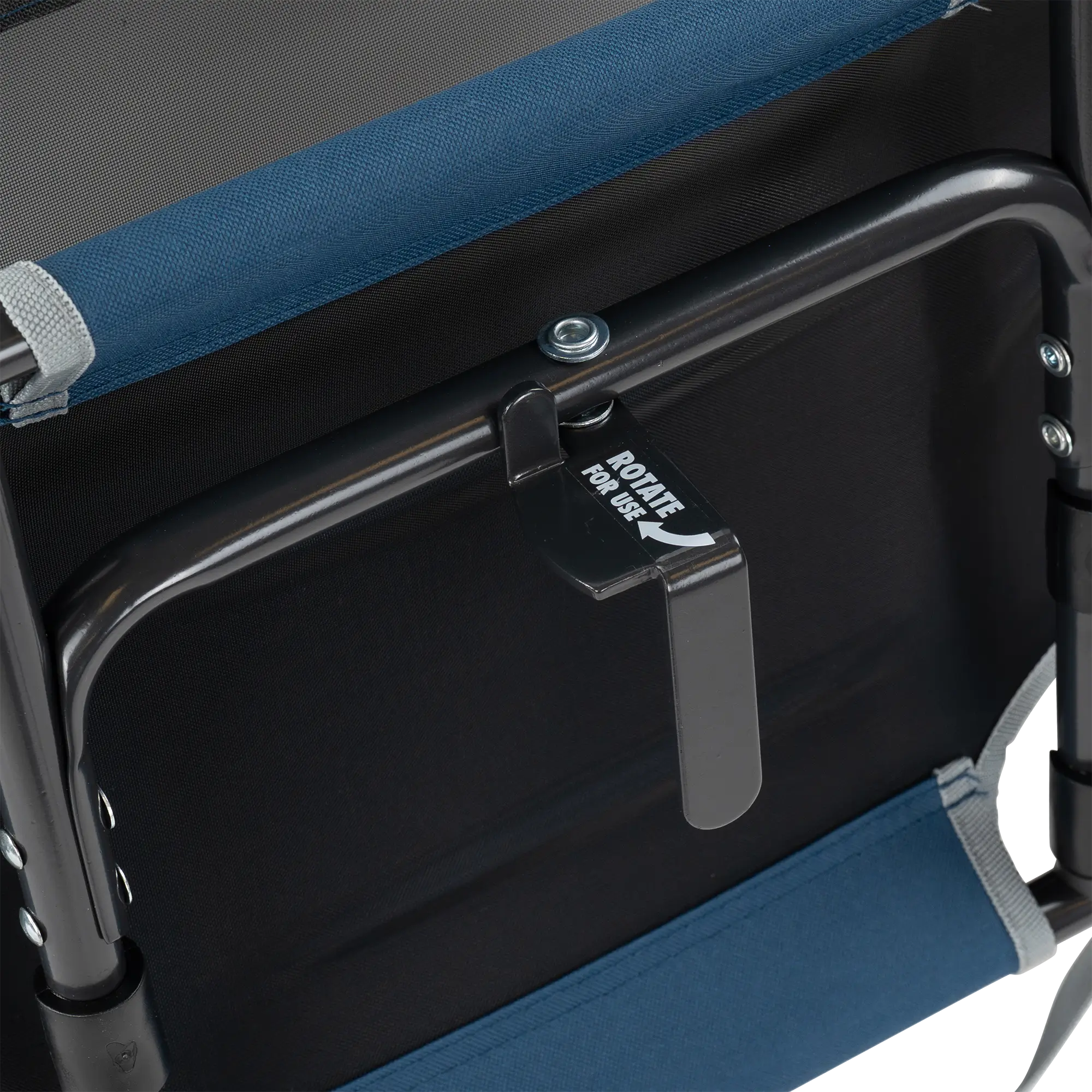 Ultra-Lightweight Big Comfort Stadium Chair with Armrests - Choice 465 - Bleacher-Friendly Stadium Chair with Back Support Detail