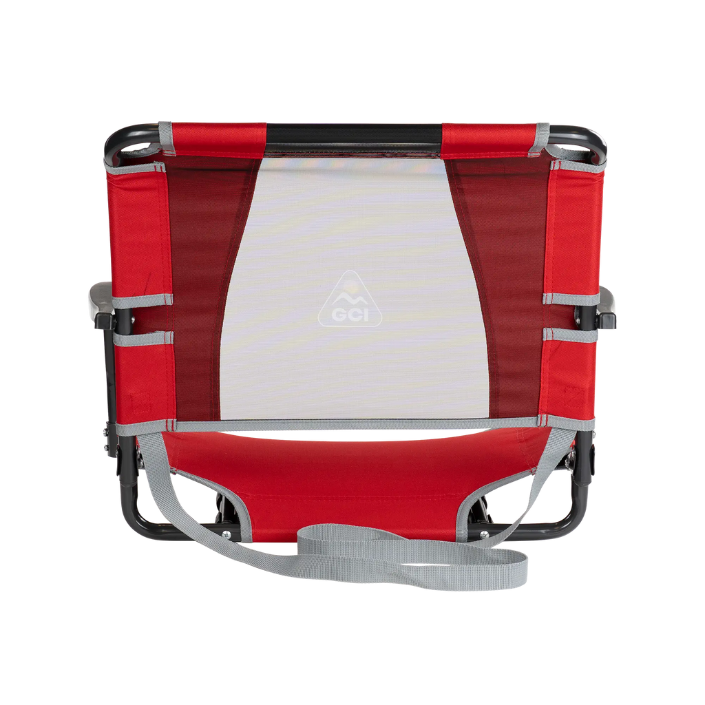 Ultra-Lightweight Big Comfort Stadium Chair with Armrests - Choice 465 - Bleacher-Friendly Stadium Chair with Back Support Detail