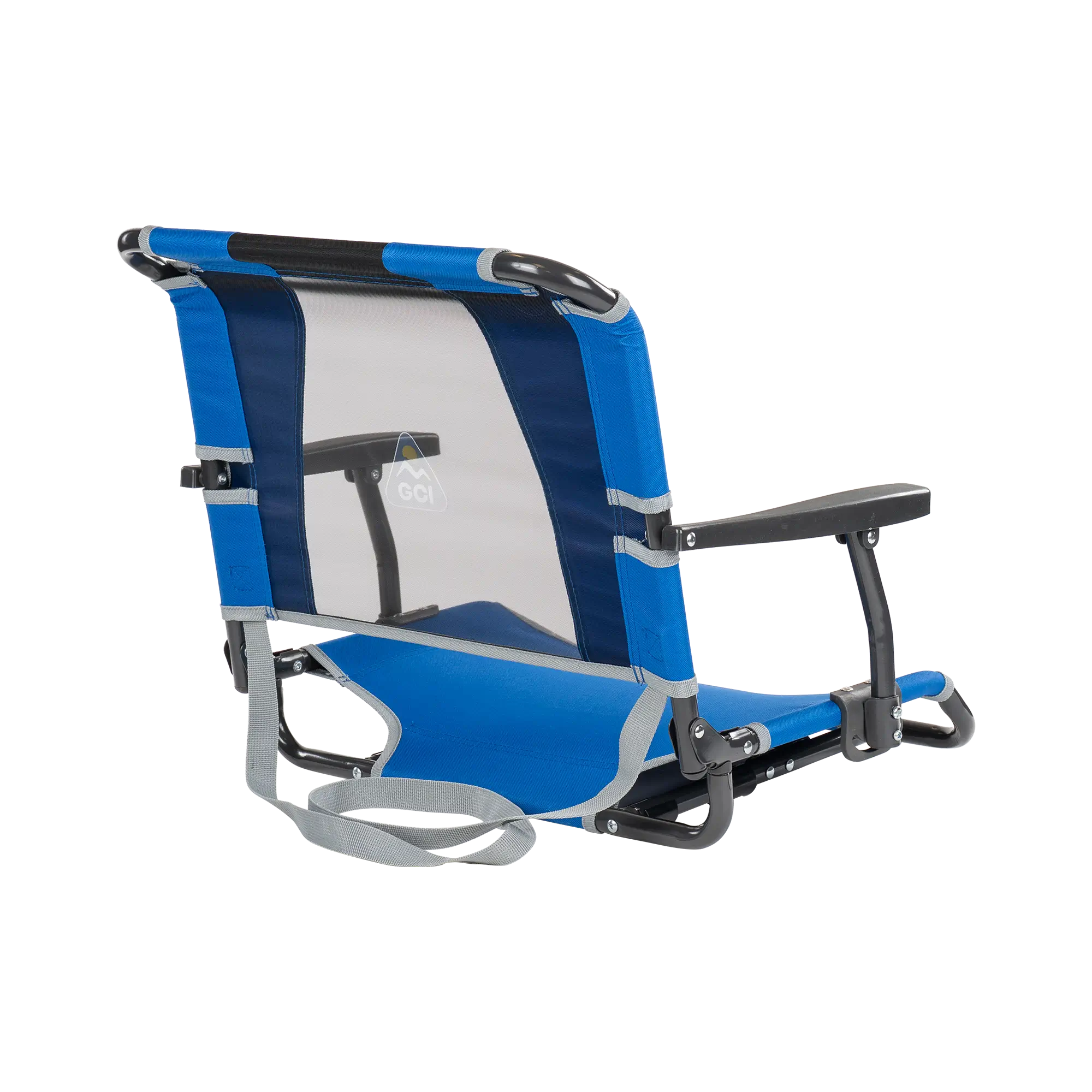 Ultra-Lightweight Big Comfort Stadium Chair with Armrests - Choice 465 - Bleacher-Friendly Stadium Chair with Back Support Detail