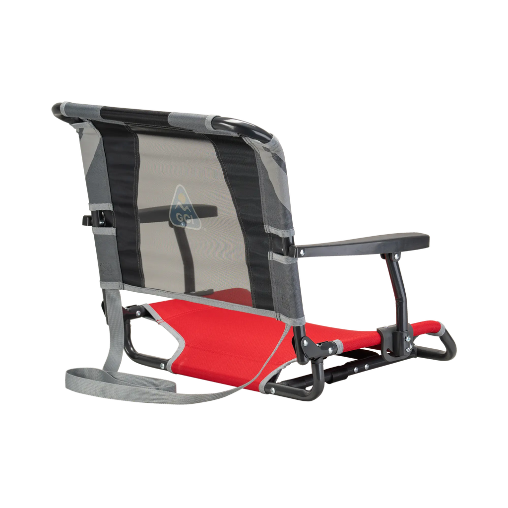 Ultra-Lightweight Big Comfort Stadium Chair with Armrests - Choice 465 - Bleacher-Friendly Stadium Chair with Back Support Detail