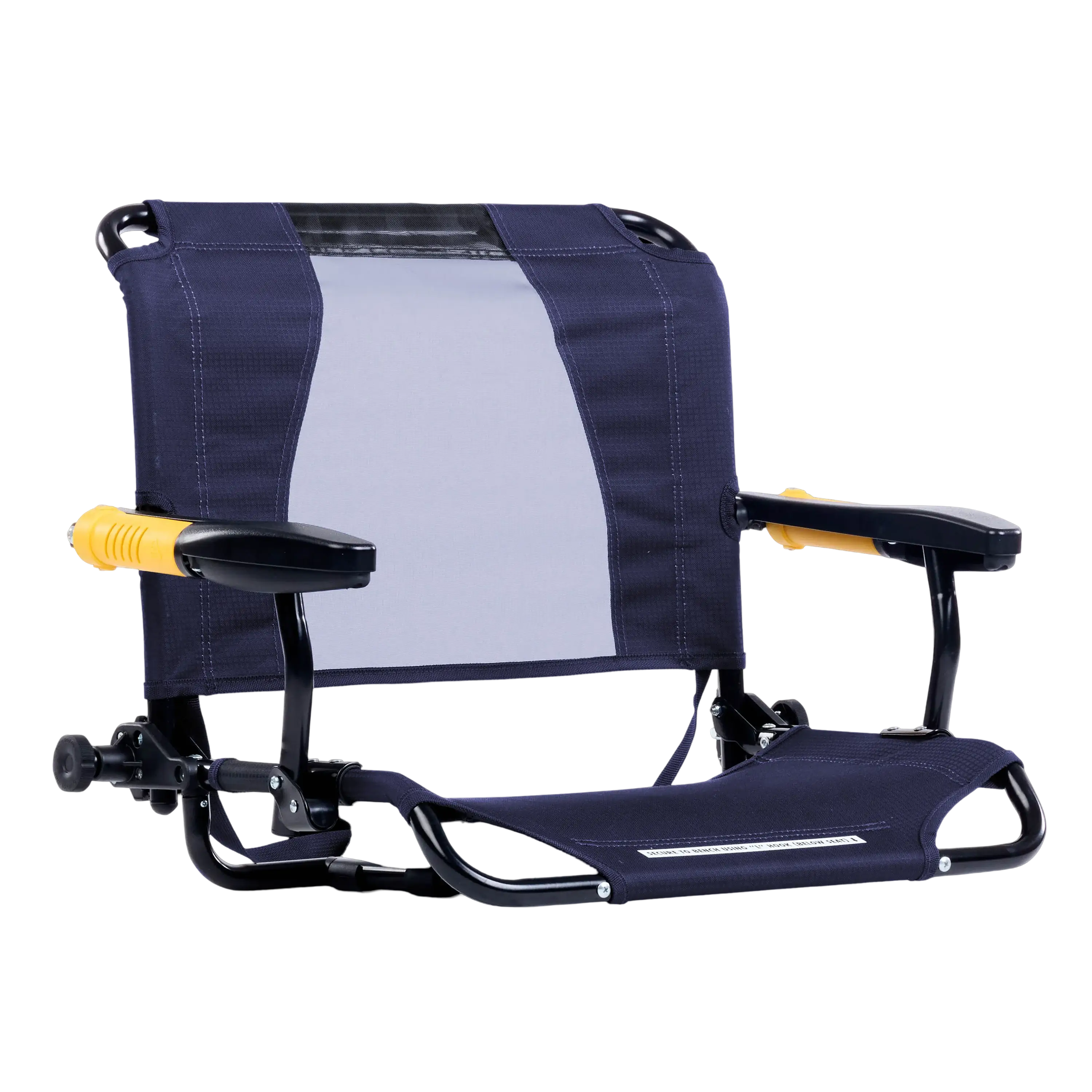Luxury Camp Stadium Rock-Cliner - Choice 540 - Patented Spring-Action Rocking Chair for Camping - Rich Blue