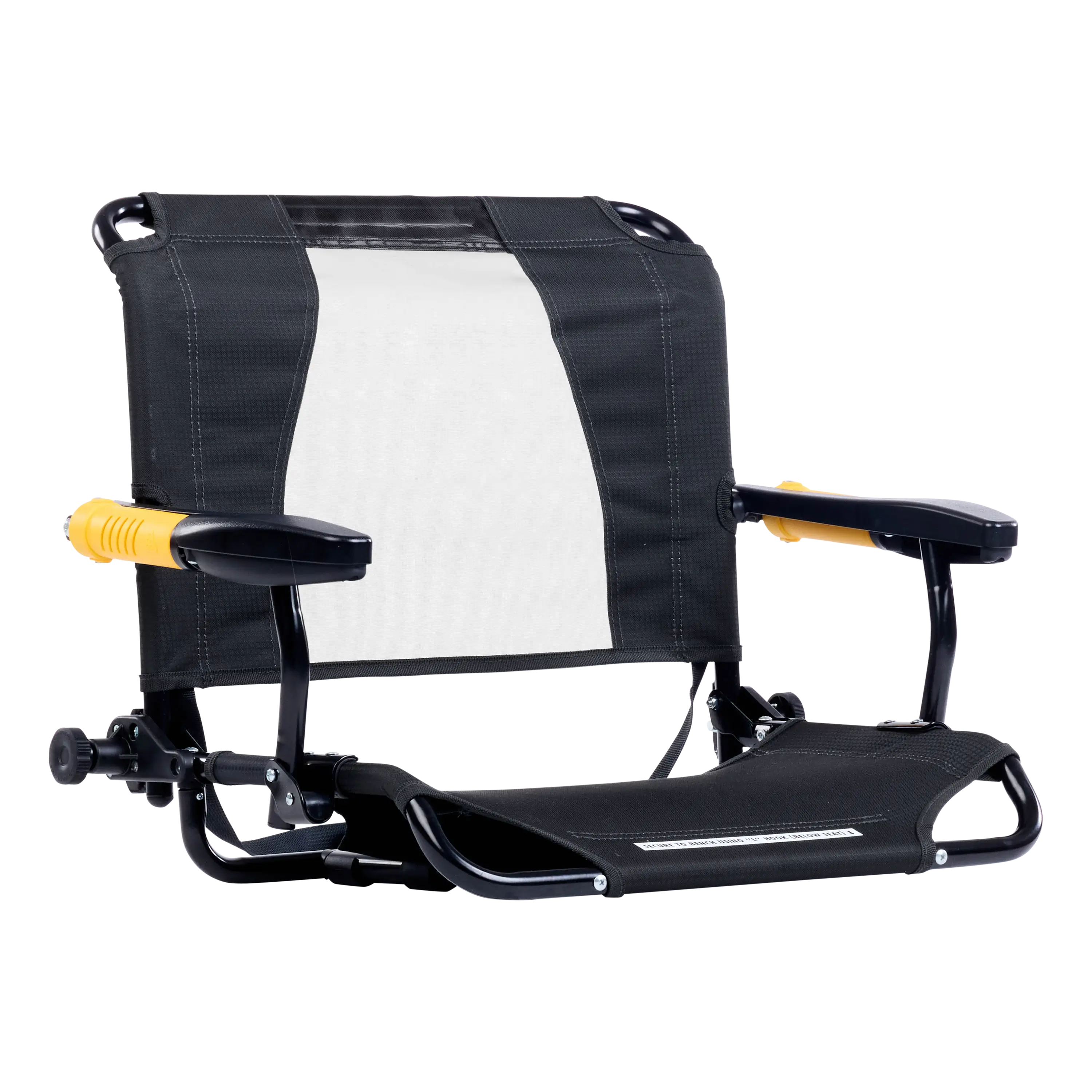 Luxury Camp Stadium Rock-Cliner - Choice 540 - Patented Spring-Action Rocking Chair for Camping - Dark Charcoal