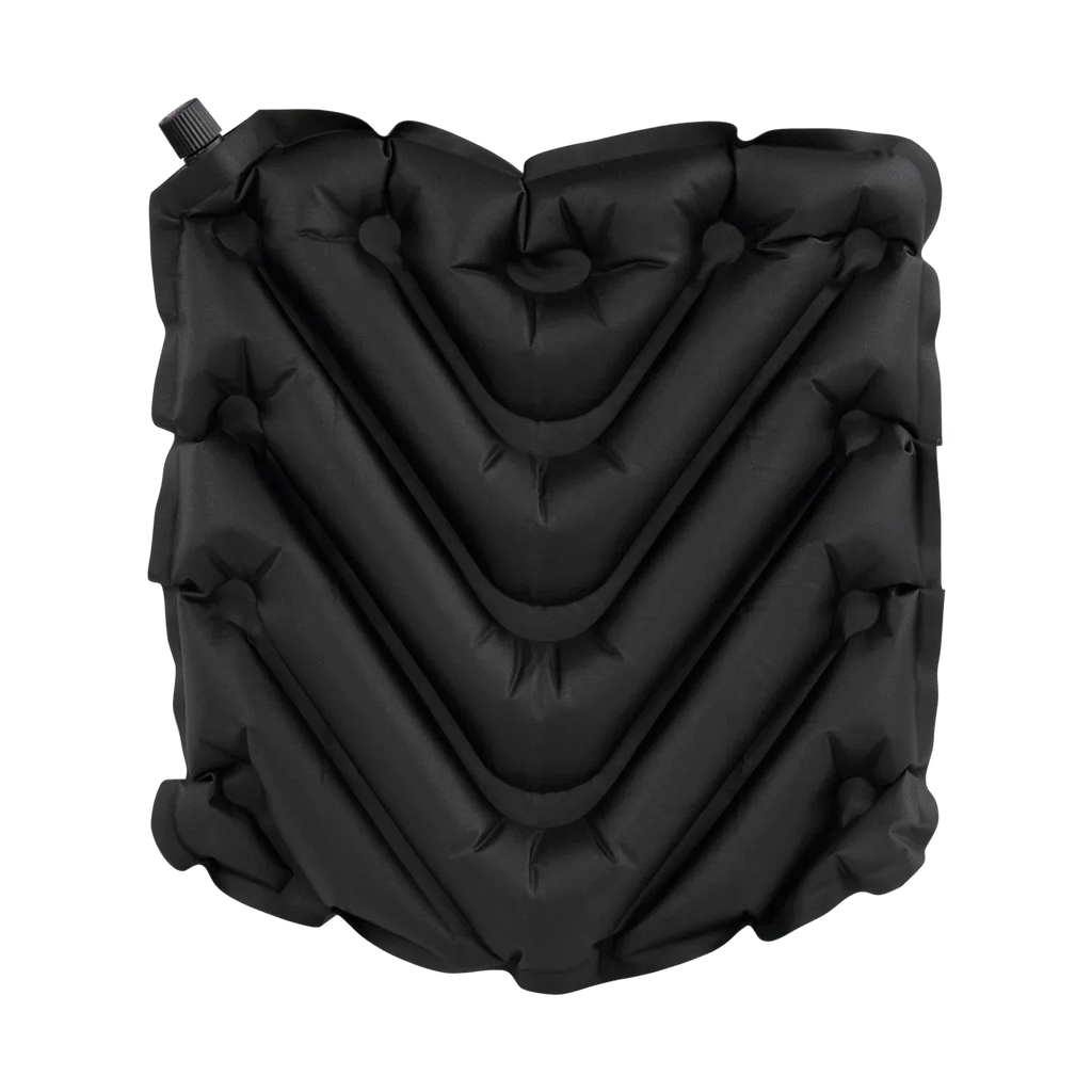 Secure-Hook College V Seat Inflatable Stadium Cushion - Iowa Hawkeyes - Choice 157 - Bleacher-Friendly Stadium Chair with Back Support Detail