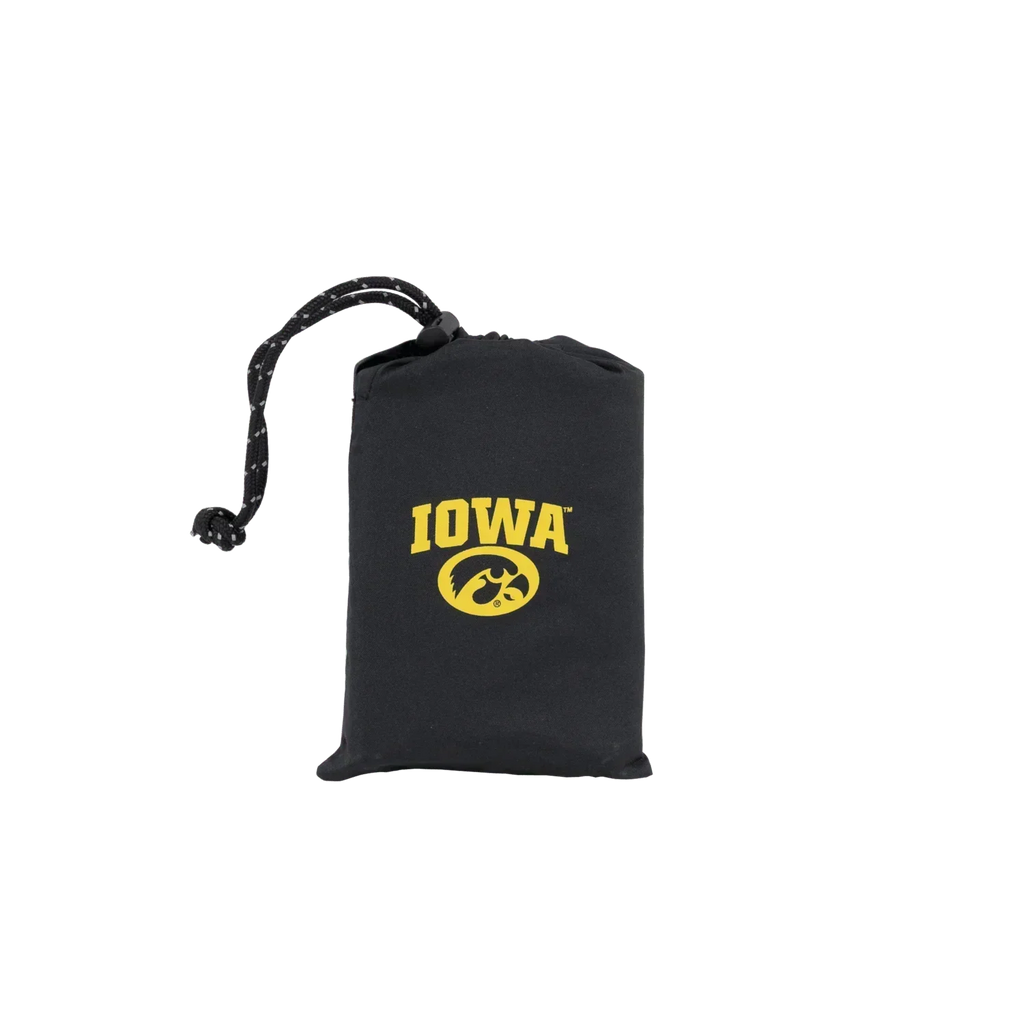 Secure-Hook College V Seat Inflatable Stadium Cushion - Iowa Hawkeyes - Choice 157 - Bleacher-Friendly Stadium Chair with Back Support Detail