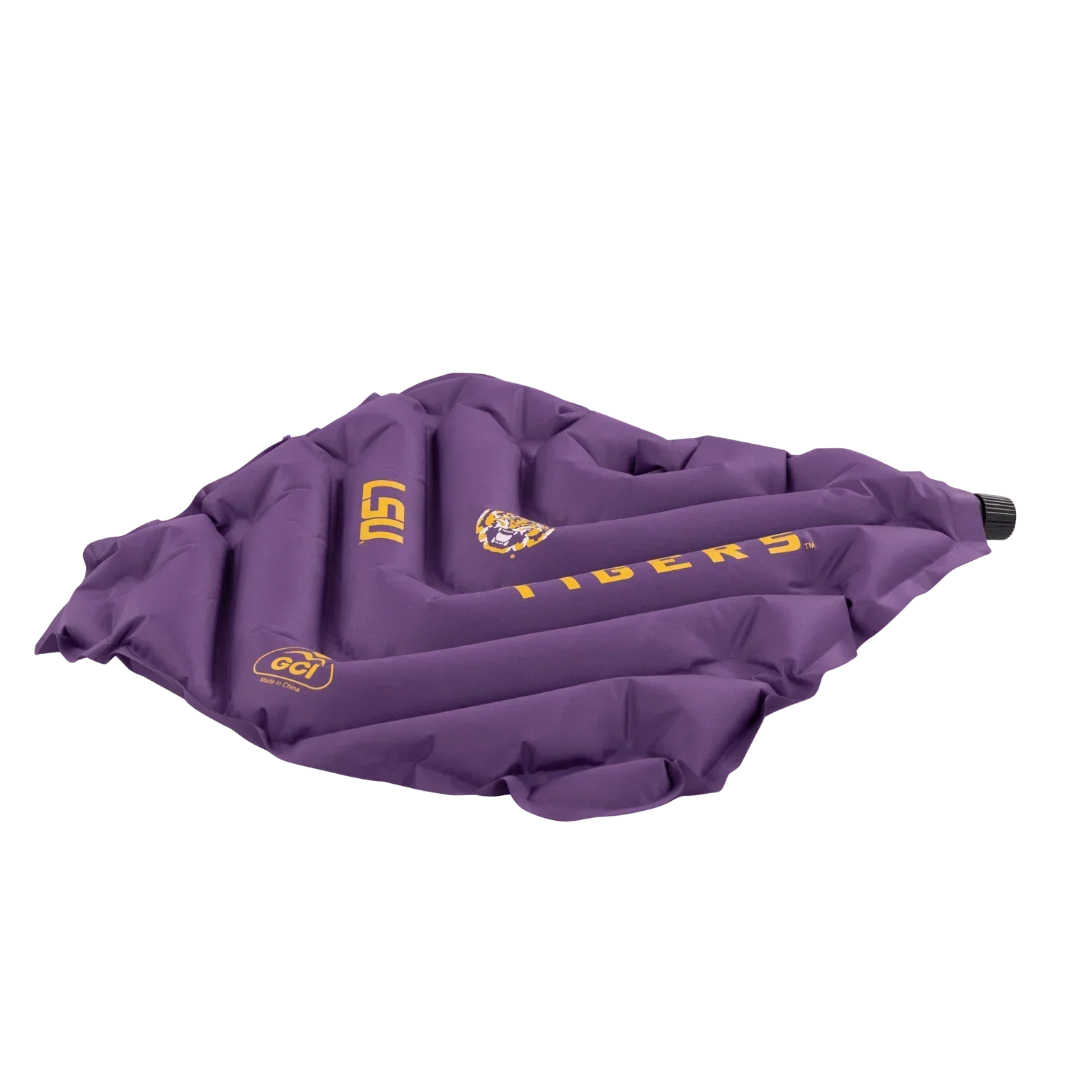 Secure-Hook College V Seat Inflatable Stadium Cushion - LSU Tigers - Choice 762 - Ergonomic Portable Stadium Seat for Sports Events Detail