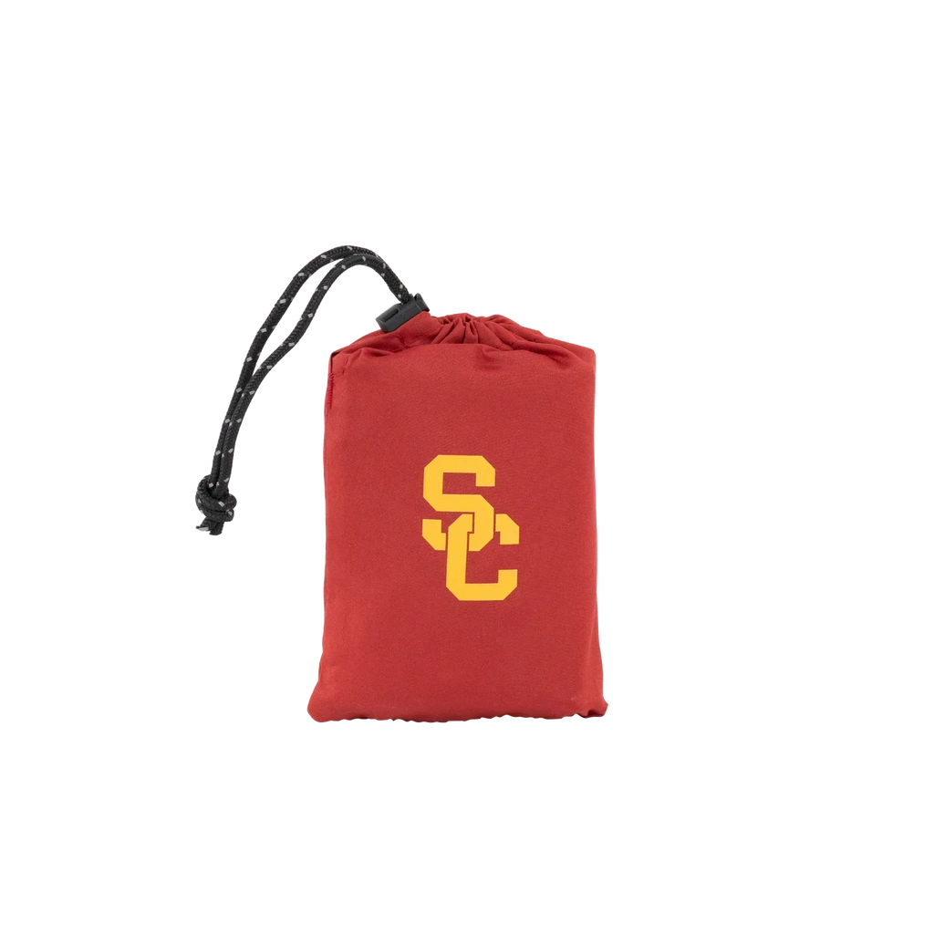 Ultra-Lightweight College V Seat Inflatable Stadium Cushion - USC Trojans - Choice 523 - Lightweight Folding Bleacher Chair with Cushioning Detail