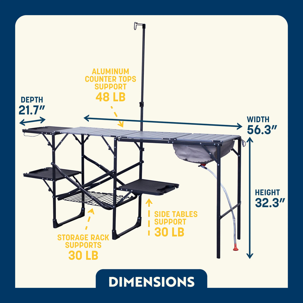 Heat-Resistant Tool Master Cook Station - Choice 171 - Multi-Purpose Outdoor Culinary Cooking Set Detail