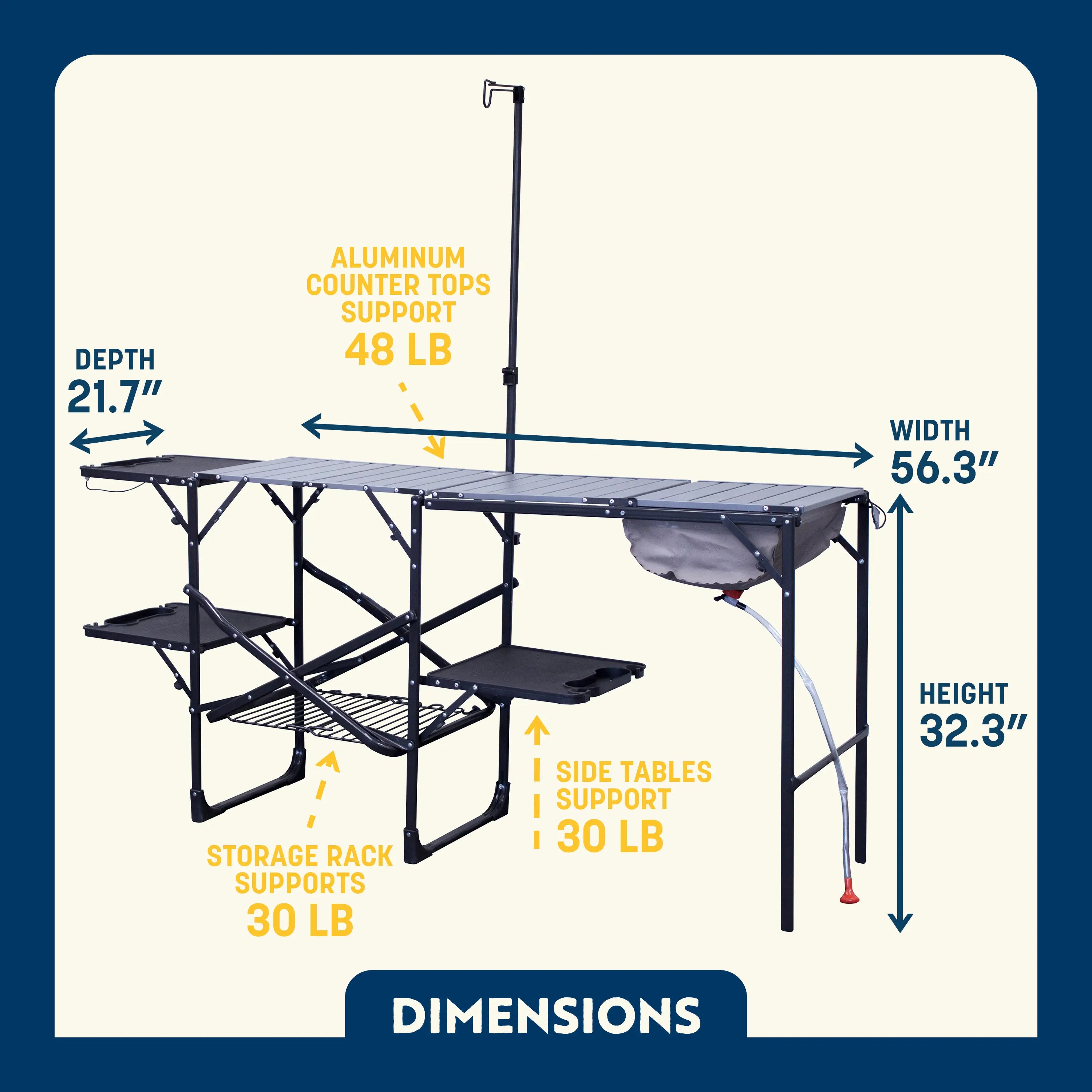 Heat-Resistant Tool Master Cook Station - Choice 171 - Multi-Purpose Outdoor Culinary Cooking Set Detail