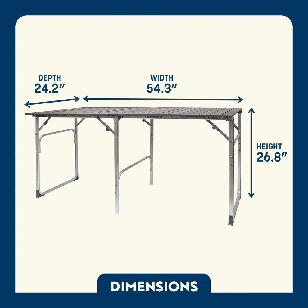 Slim-Fold Slim-Fold Table - Choice 196 - Multi-Functional Heavy-Duty Grilling Table Counter Detail