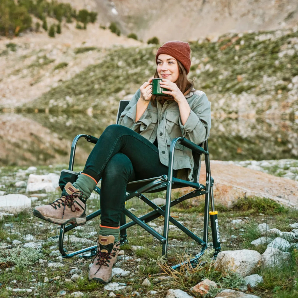 Heavy-Duty Freestyle Freestyle Rocker - Choice 711 - Heavy-Duty Kickback Rocker with Beverage Holder Detail