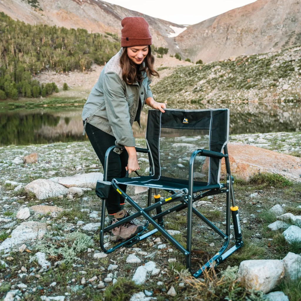 Heavy-Duty Freestyle Freestyle Rocker - Choice 711 - Heavy-Duty Kickback Rocker with Beverage Holder Detail