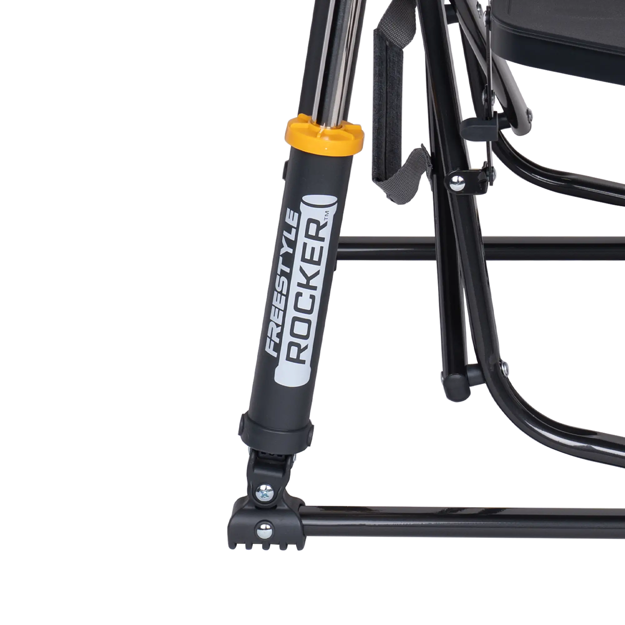 Heavy-Duty Freestyle Freestyle Rocker with Side Table - Choice 853 - Patented Spring-Action Rocking Chair for Camping Detail