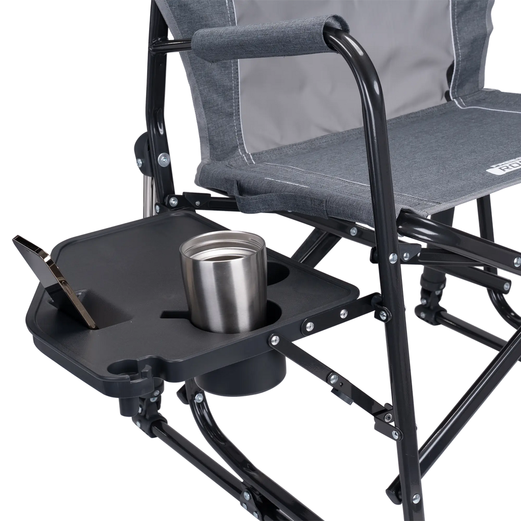 Heavy-Duty Freestyle Freestyle Rocker with Side Table - Choice 853 - Patented Spring-Action Rocking Chair for Camping Detail