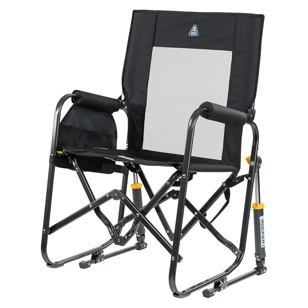 Premium All-Weather Stowaway Rocker - Choice 794 - Freestyle Rocker Portable Outdoor Folding Chair Detail
