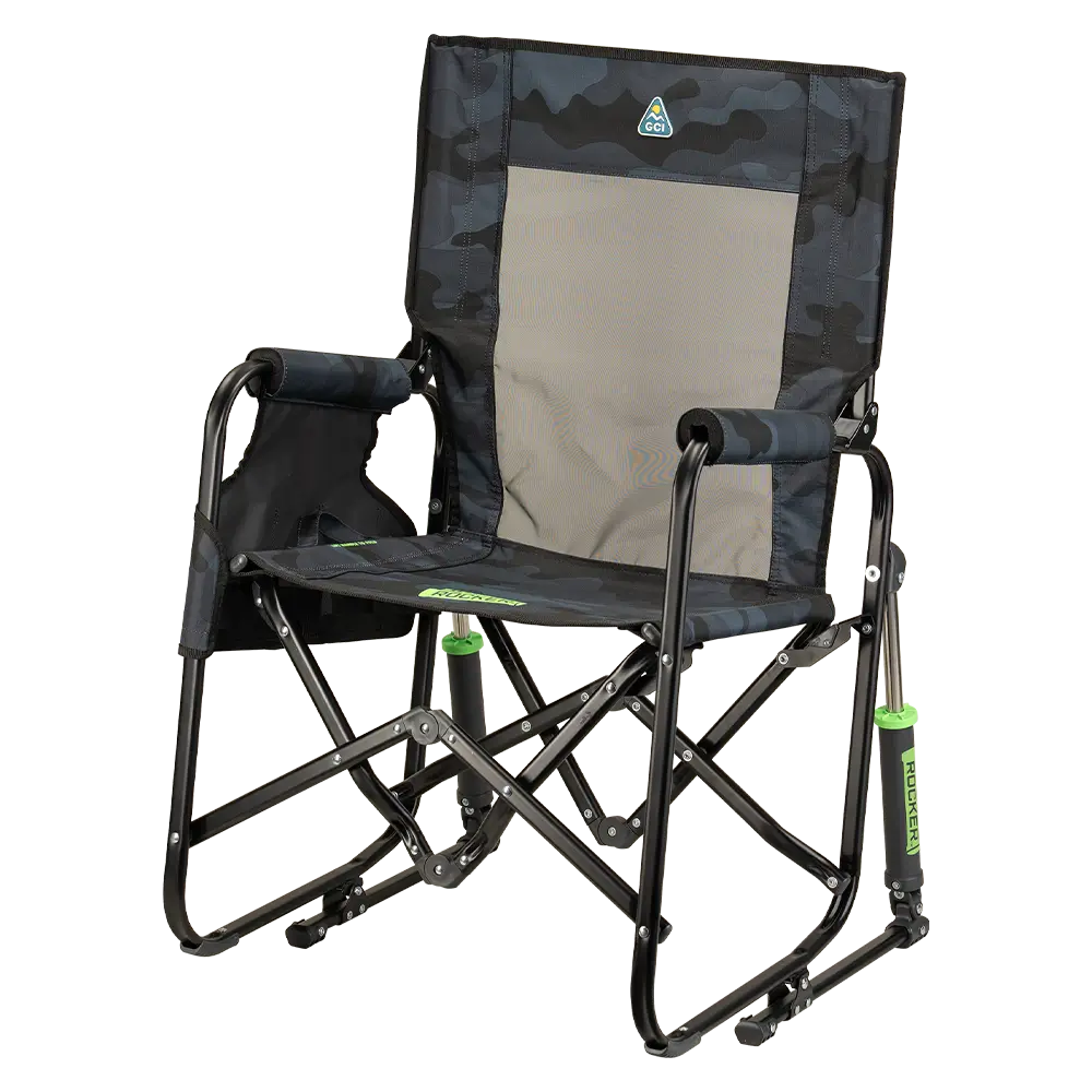 Premium All-Weather Stowaway Rocker - Choice 794 - Freestyle Rocker Portable Outdoor Folding Chair Detail