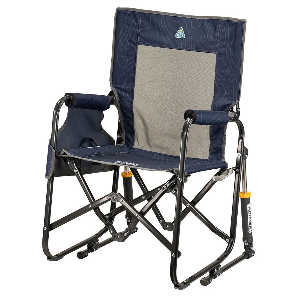 Premium All-Weather Stowaway Rocker - Choice 794 - Freestyle Rocker Portable Outdoor Folding Chair Detail