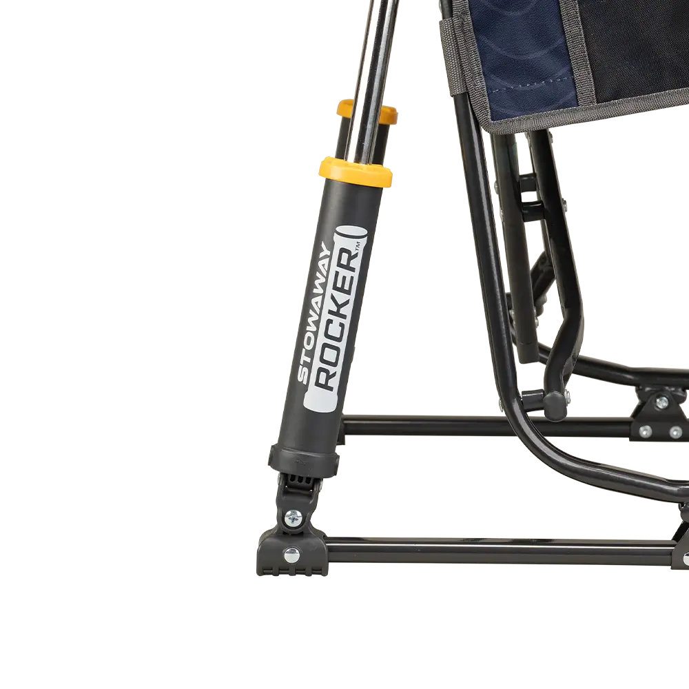 Premium All-Weather Stowaway Rocker - Choice 794 - Freestyle Rocker Portable Outdoor Folding Chair Detail