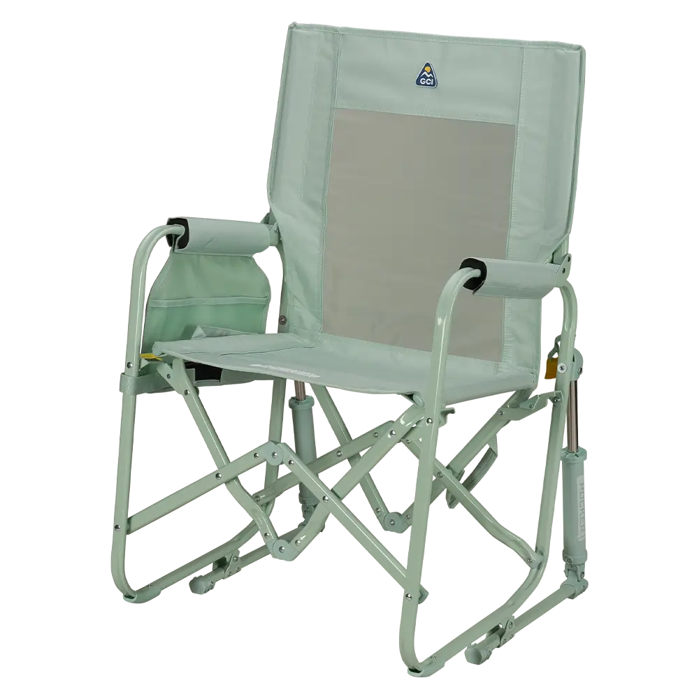 Premium All-Weather Stowaway Rocker - Choice 794 - Freestyle Rocker Portable Outdoor Folding Chair Detail