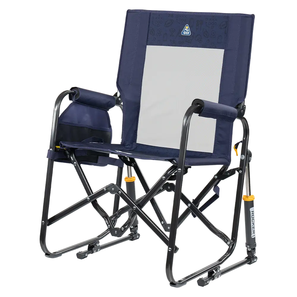 Premium All-Weather Stowaway Rocker - Choice 794 - Freestyle Rocker Portable Outdoor Folding Chair Detail