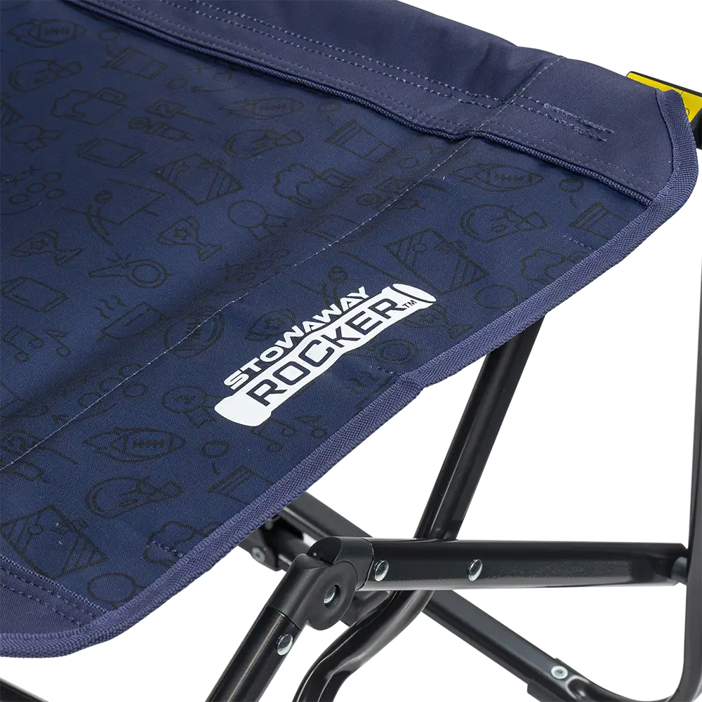 Premium All-Weather Stowaway Rocker - Choice 794 - Freestyle Rocker Portable Outdoor Folding Chair Detail