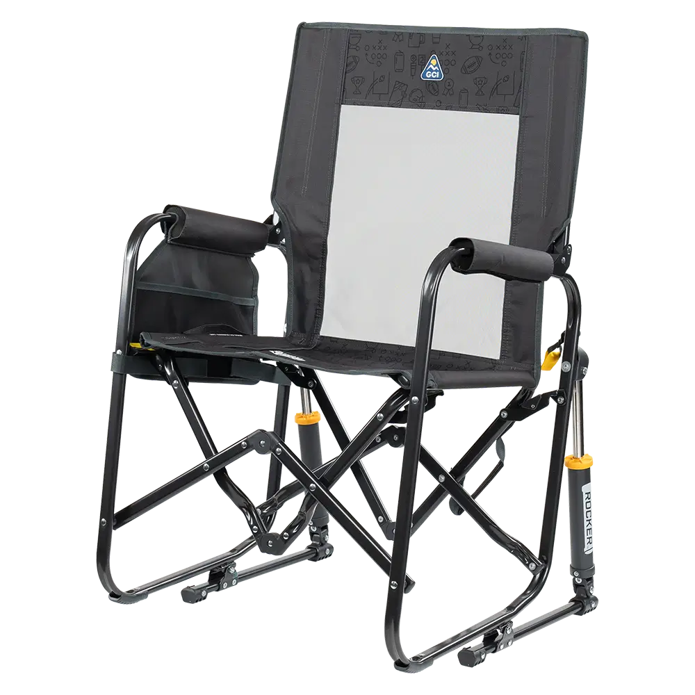 Premium All-Weather Stowaway Rocker - Choice 794 - Freestyle Rocker Portable Outdoor Folding Chair Detail