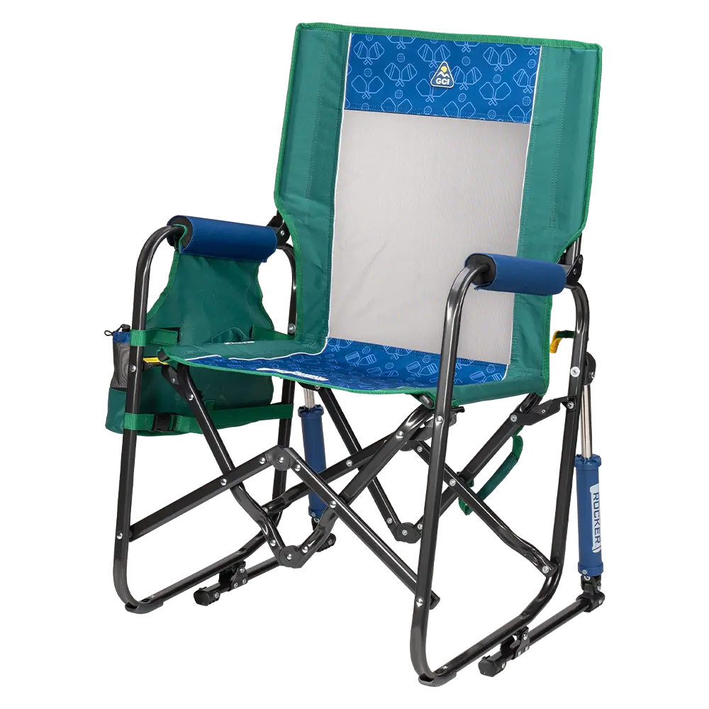 Premium All-Weather Stowaway Rocker - Choice 794 - Freestyle Rocker Portable Outdoor Folding Chair Detail