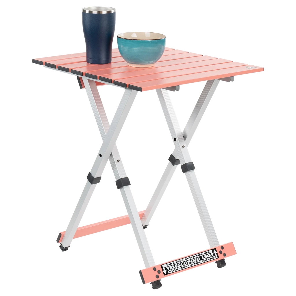 Slim-Fold Compact Camp Table 20 - Choice 513 - Slim-Fold Outdoor Cook Station with Storage Shelves Detail