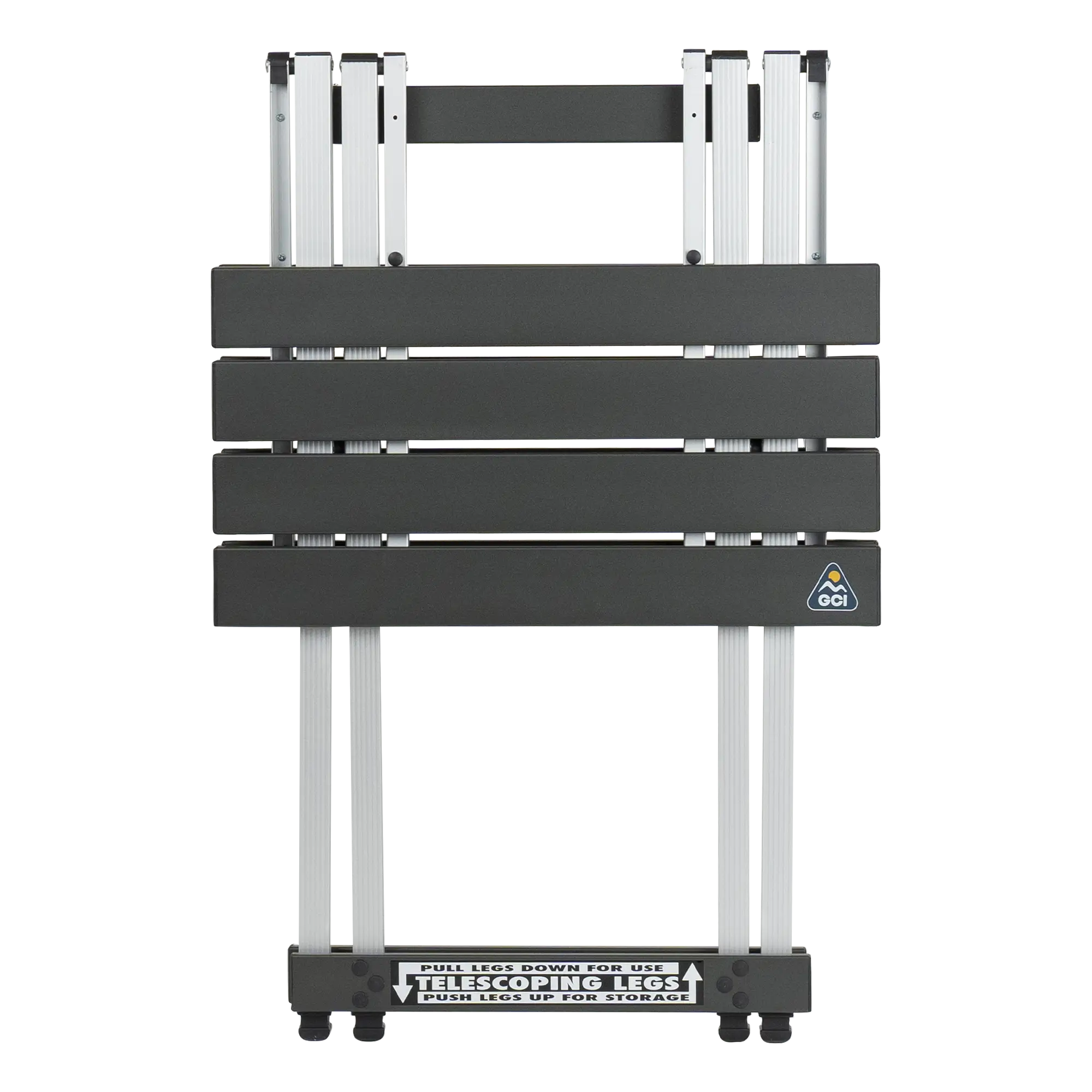 Slim-Fold Compact Camp Table 20 - Choice 513 - Slim-Fold Outdoor Cook Station with Storage Shelves Detail