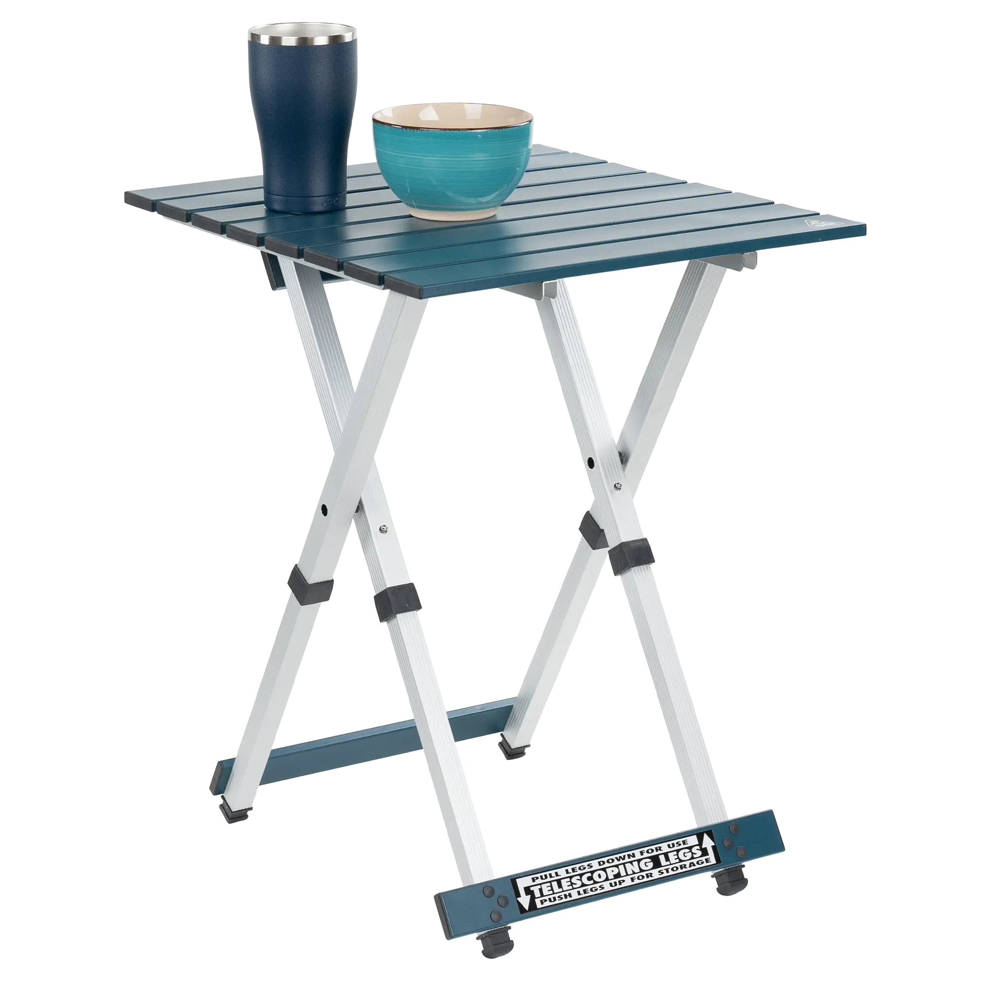 Slim-Fold Compact Camp Table 20 - Choice 513 - Slim-Fold Outdoor Cook Station with Storage Shelves Detail