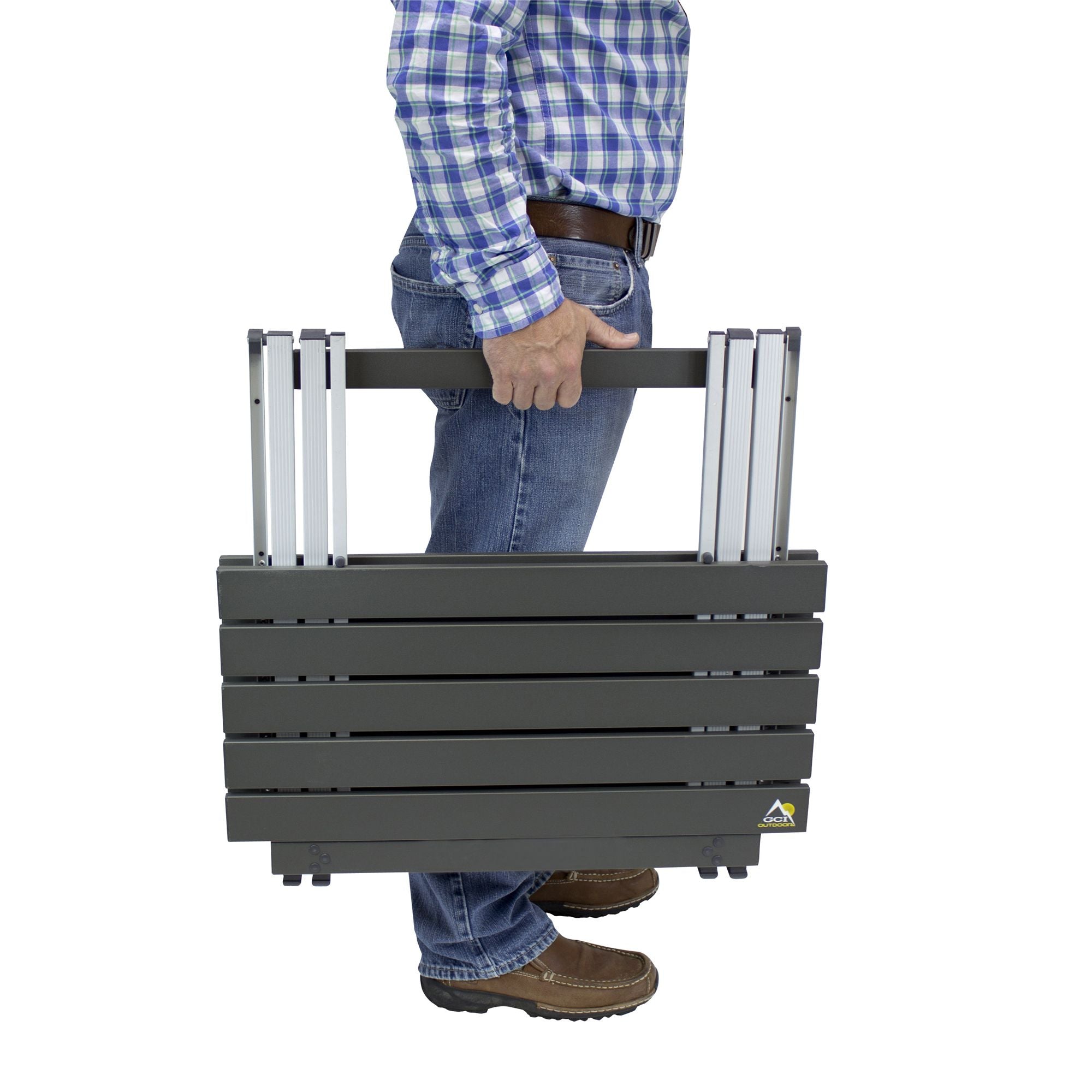 Heat-Resistant Compact Camp Table 25 - Choice 214 - Portable Camping Table with Heat-Resistant Countertop Detail