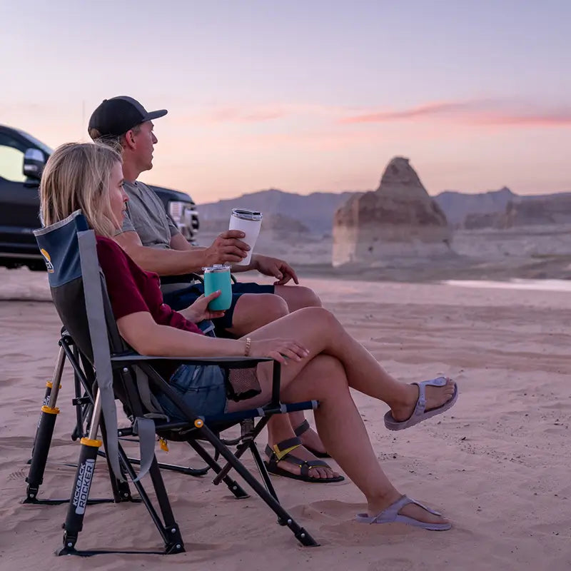 Smooth Motion Kickback Rocker - Choice 345 - Freestyle Rocker Portable Outdoor Folding Chair Detail