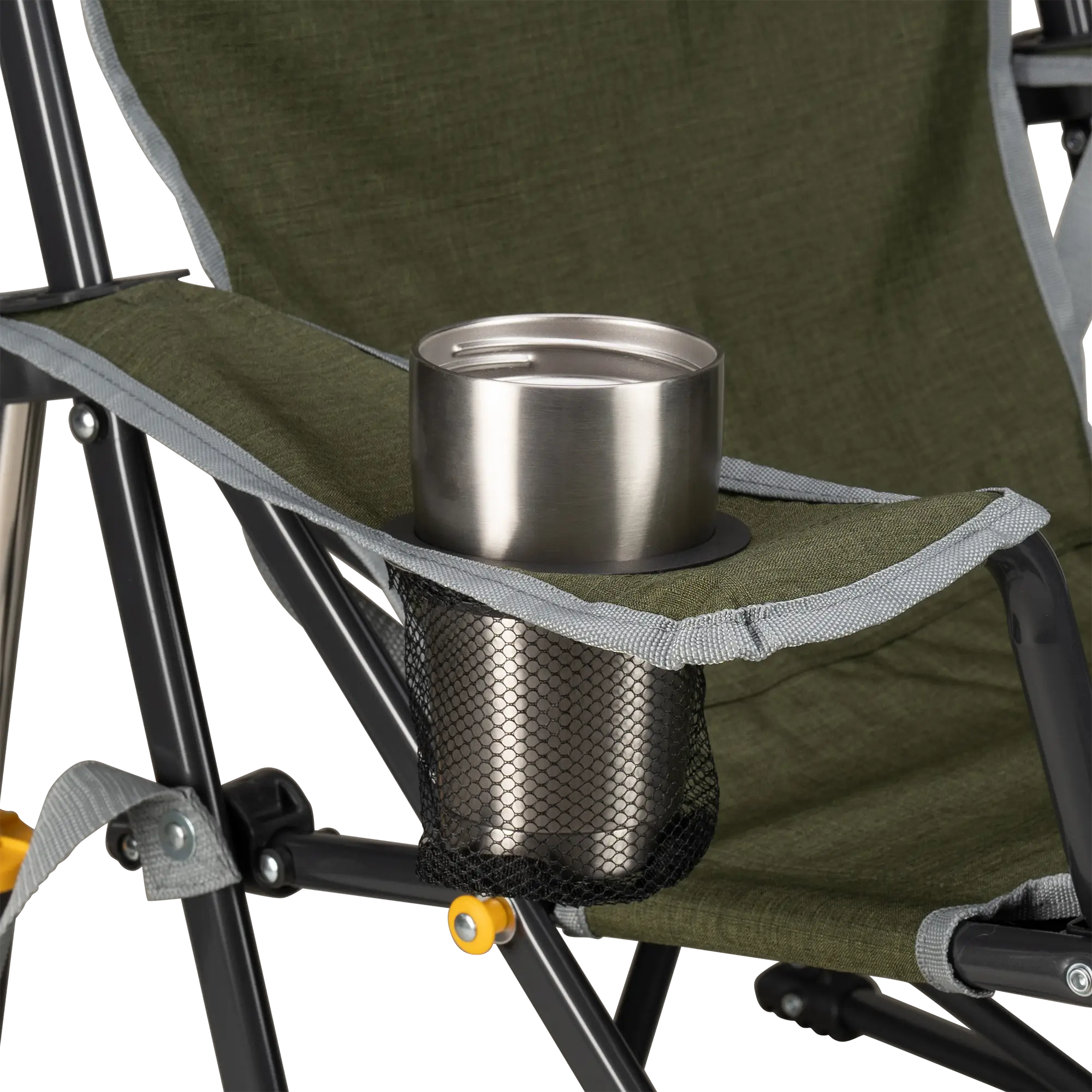 Smooth Motion Kickback Rocker - Choice 345 - Freestyle Rocker Portable Outdoor Folding Chair Detail