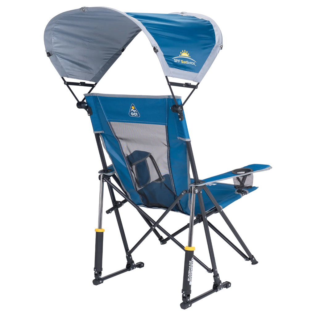 Smooth Motion SunShade Rocker - Choice 550 - Freestyle Rocker Portable Outdoor Folding Chair Detail