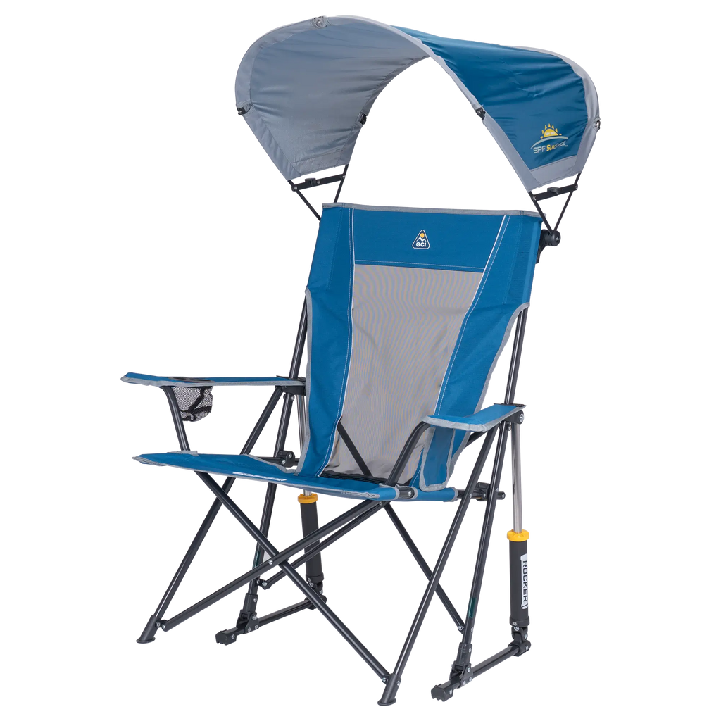 Smooth Motion SunShade Rocker - Choice 550 - Freestyle Rocker Portable Outdoor Folding Chair Detail