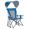 Smooth Motion SunShade Rocker - Choice 550 - Freestyle Rocker Portable Outdoor Folding Chair - Neptune Blue