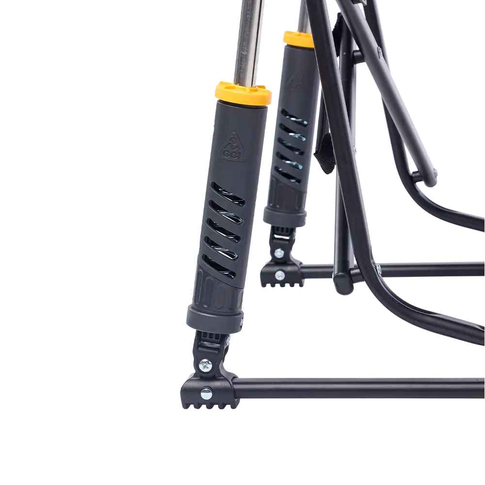 Patented Spring-Action Freestyle Rocker Elite - Choice 460 - Heavy-Duty Kickback Rocker with Beverage Holder Detail