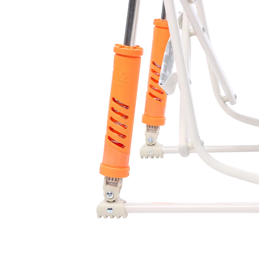 Patented Spring-Action Freestyle Rocker Elite - Choice 460 - Heavy-Duty Kickback Rocker with Beverage Holder Detail