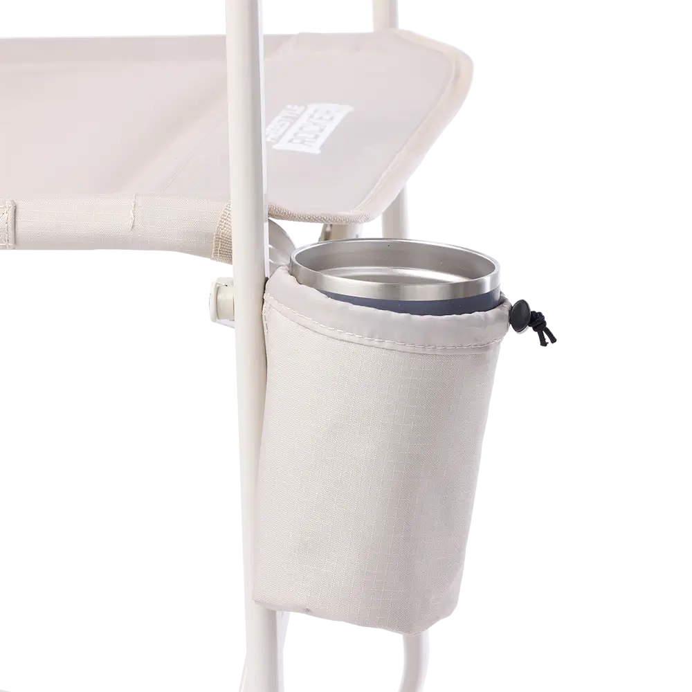 Patented Spring-Action Freestyle Rocker Elite - Choice 460 - Heavy-Duty Kickback Rocker with Beverage Holder Detail