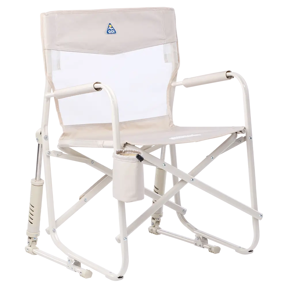 Patented Spring-Action Freestyle Rocker Elite - Choice 460 - Heavy-Duty Kickback Rocker with Beverage Holder - Soft Neutral