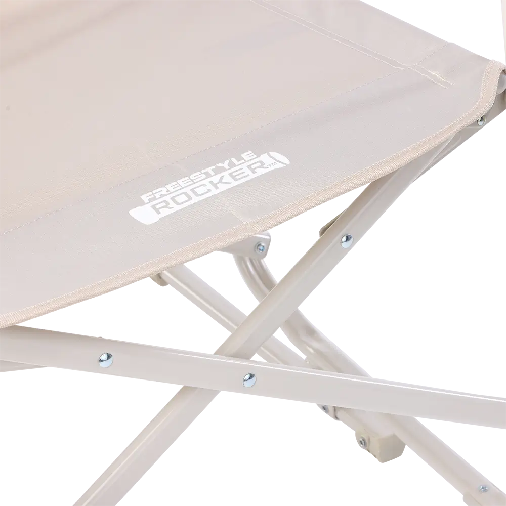 Patented Spring-Action Freestyle Rocker Elite - Choice 460 - Heavy-Duty Kickback Rocker with Beverage Holder Detail