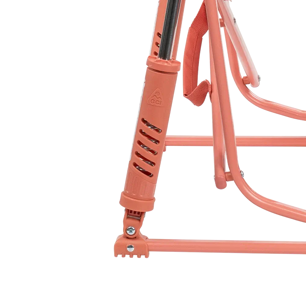 Patented Spring-Action Freestyle Rocker Elite - Choice 460 - Heavy-Duty Kickback Rocker with Beverage Holder Detail