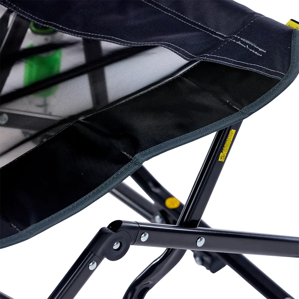 Luxury Camp Adjustable Rocker - Choice 573 - Patented Spring-Action Rocking Chair for Camping Detail