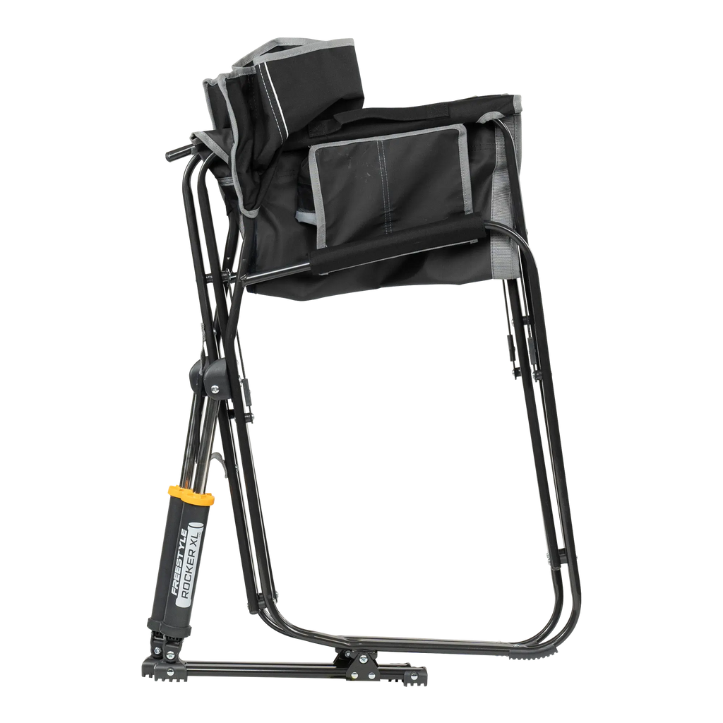 Luxury Camp Freestyle Rocker XL - Choice 552 - Heavy-Duty Kickback Rocker with Beverage Holder Detail