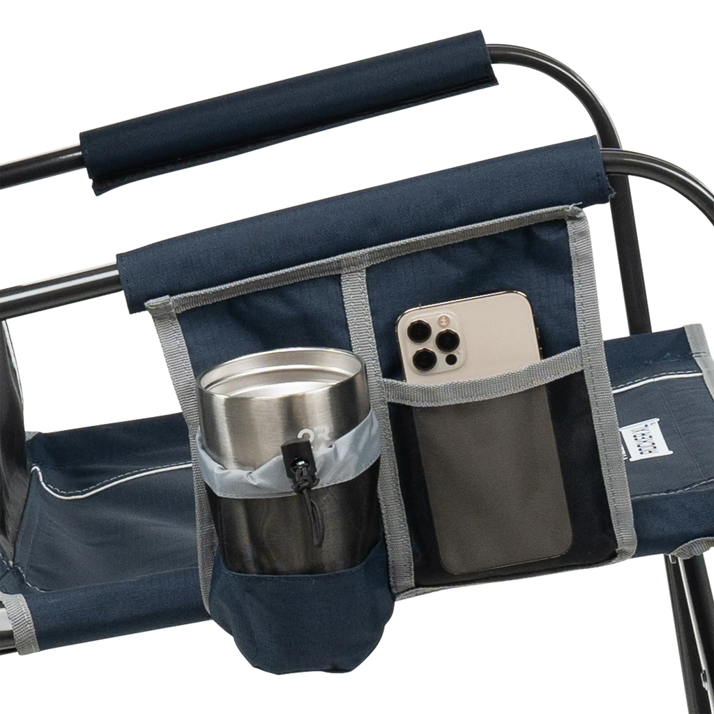 Luxury Camp Freestyle Rocker XL - Choice 552 - Heavy-Duty Kickback Rocker with Beverage Holder Detail