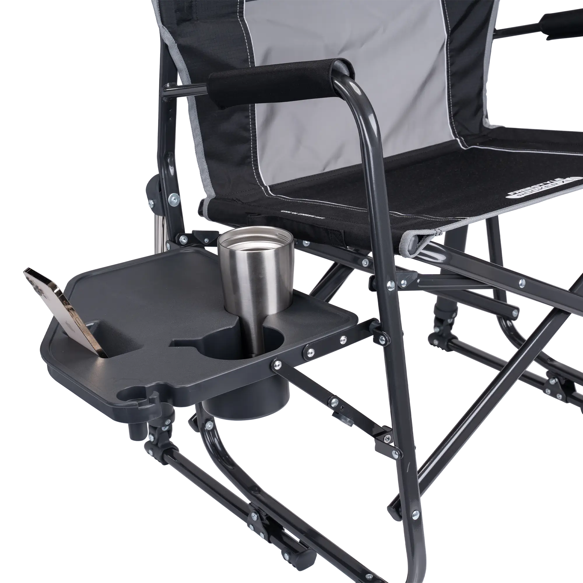 Smooth Motion Freestyle Rocker XL with Side Table - Choice 836 - RoadTrip Rocker Smooth Motion Camp Chair Detail