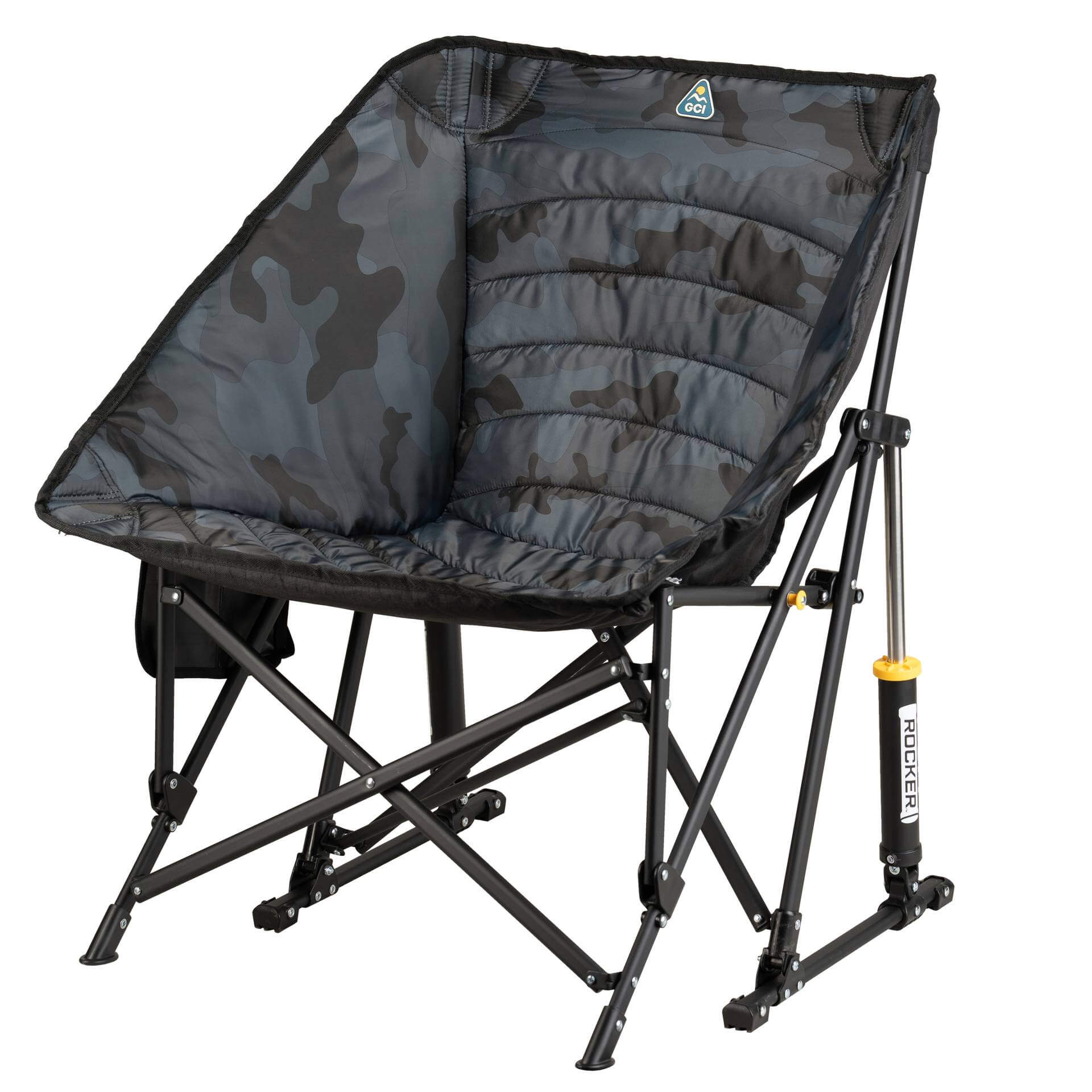 Luxury Camp Puff Rocker - Choice 731 - Patented Spring-Action Rocking Chair for Camping Detail