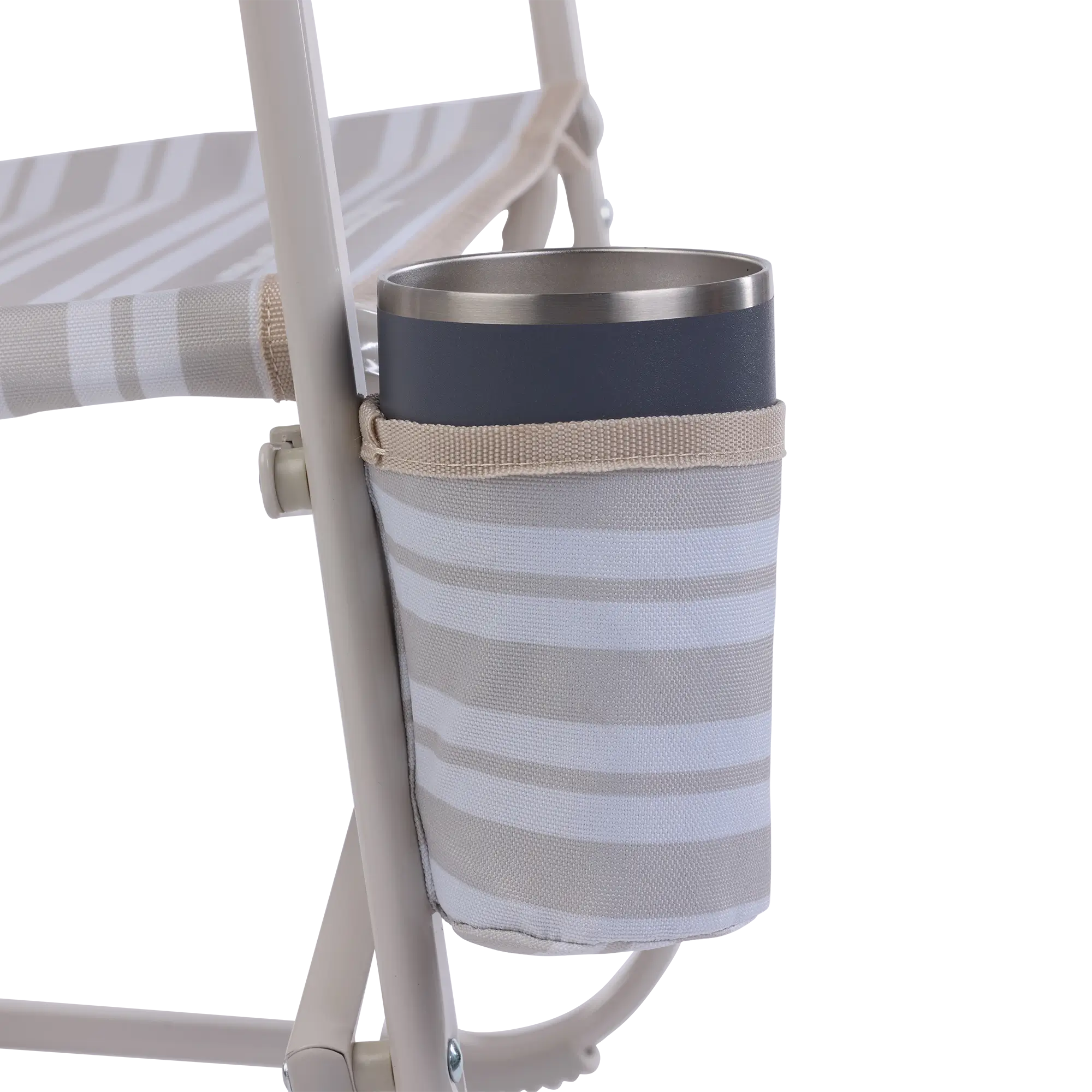 Premium All-Weather Beach Rocker - Choice 712 - Heavy-Duty Kickback Rocker with Beverage Holder Detail