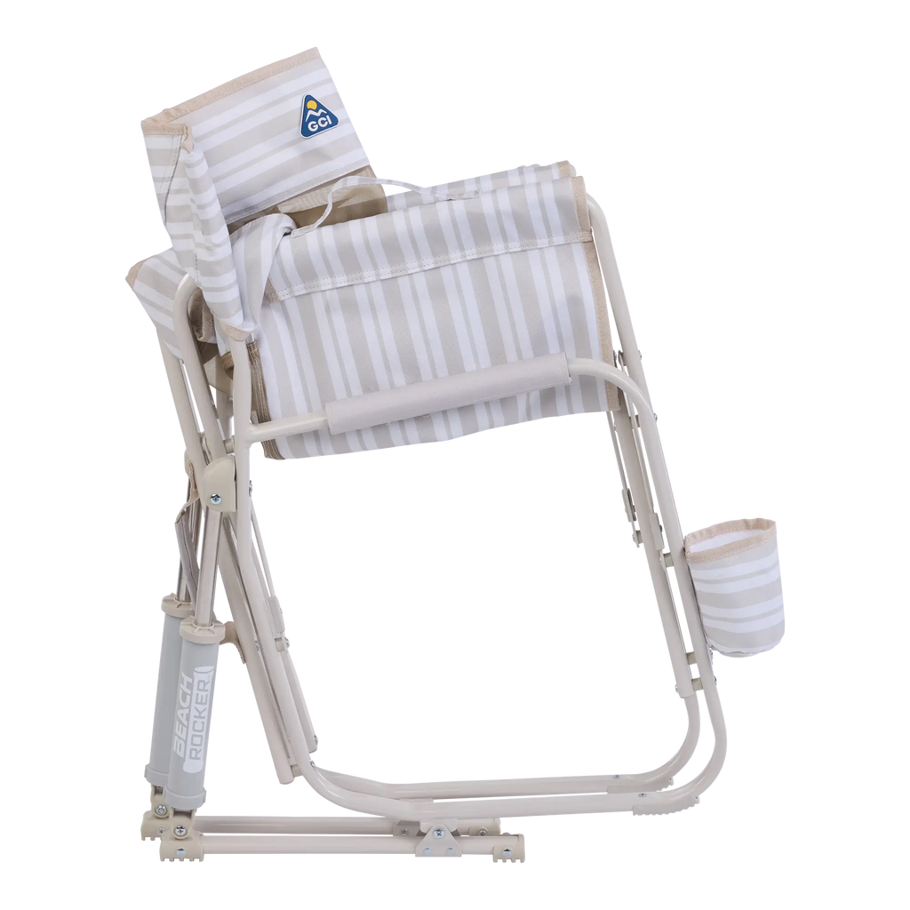 Premium All-Weather Beach Rocker - Choice 712 - Heavy-Duty Kickback Rocker with Beverage Holder Detail